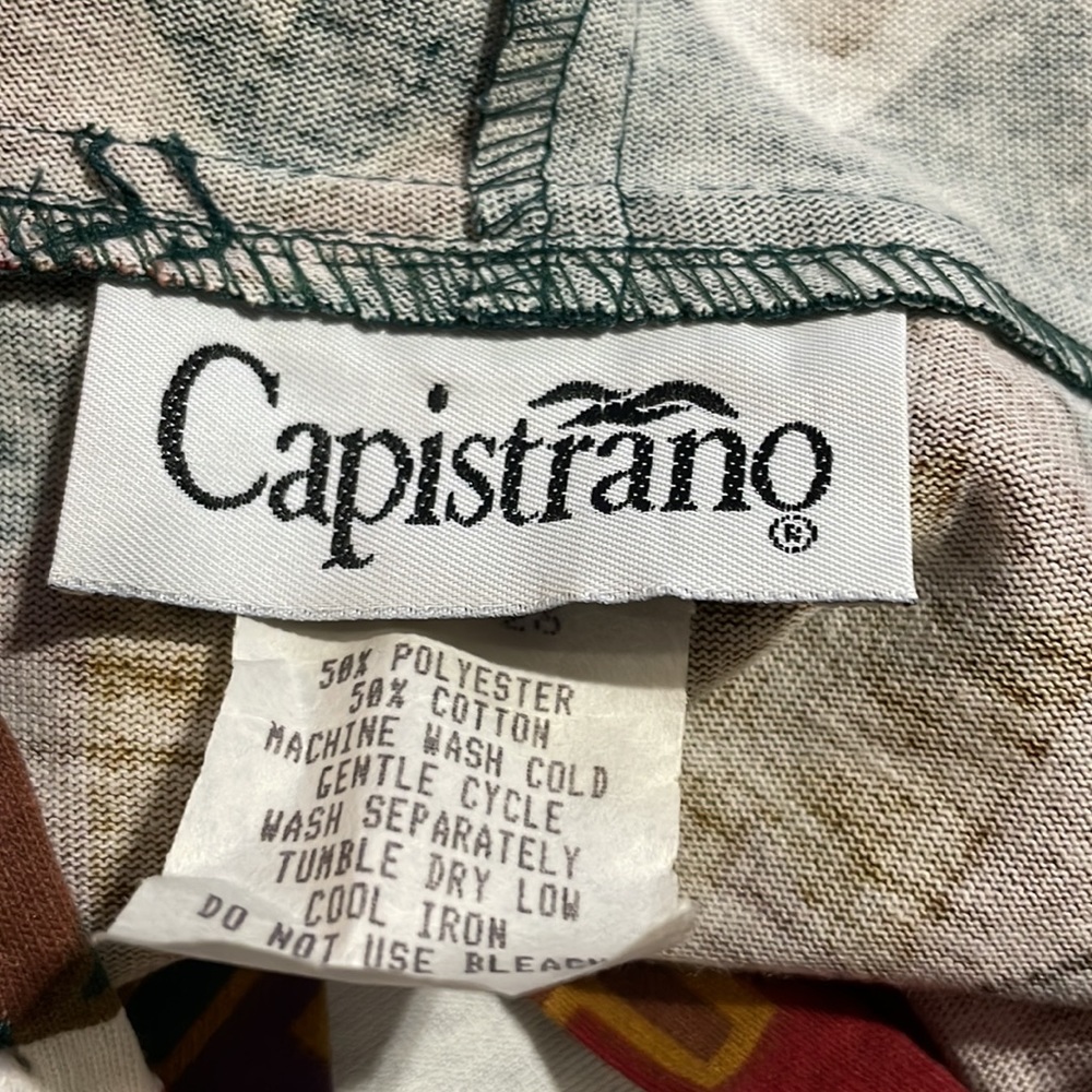 Capistrano Tribal Pattern Green, Tan, Maroon Hooded Shirt - Picture 4 of 8